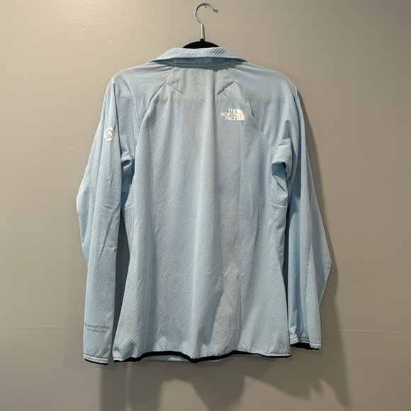 Womens The North Face Summit FUTUREFLEECE 1/2 Zip Fleece Sweater Jacket Blue - Picture 2 of 3